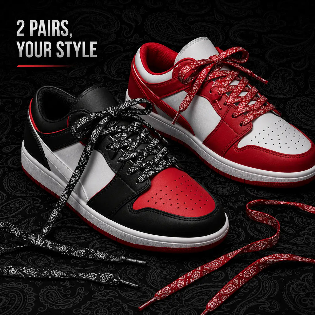 2 Paisley Shoelaces
